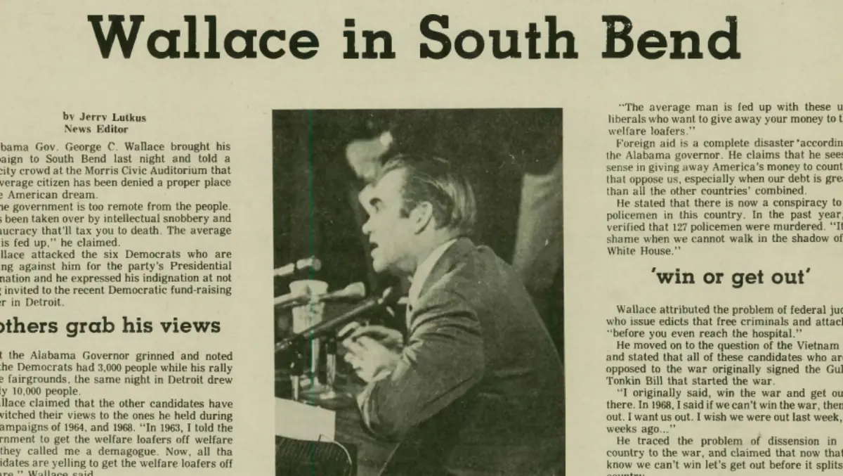The front page of The Observer from April 19, 1972