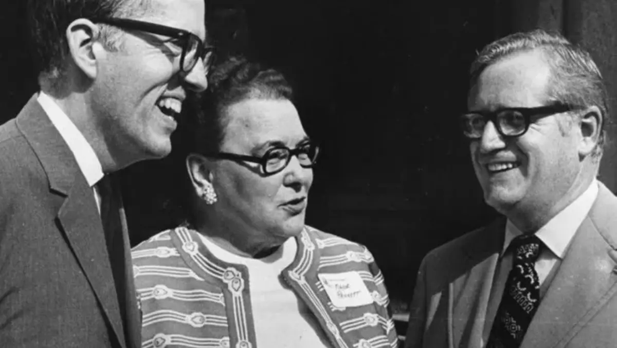Black and white photograph of Margaret Prickett