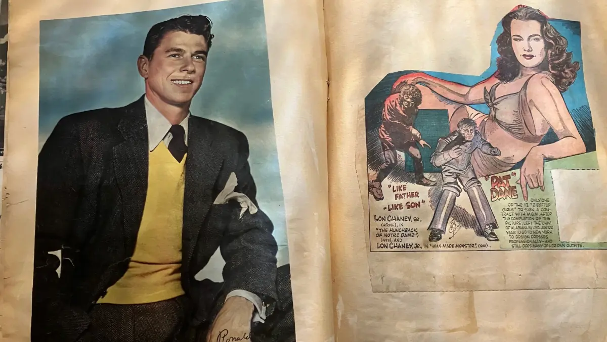 A page from Samuel's Movie Scrapbook