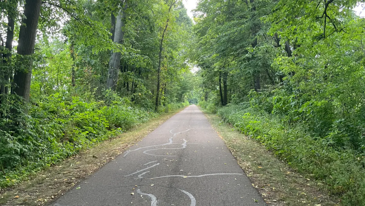 A scenic view along the Pumpkinvine Trail