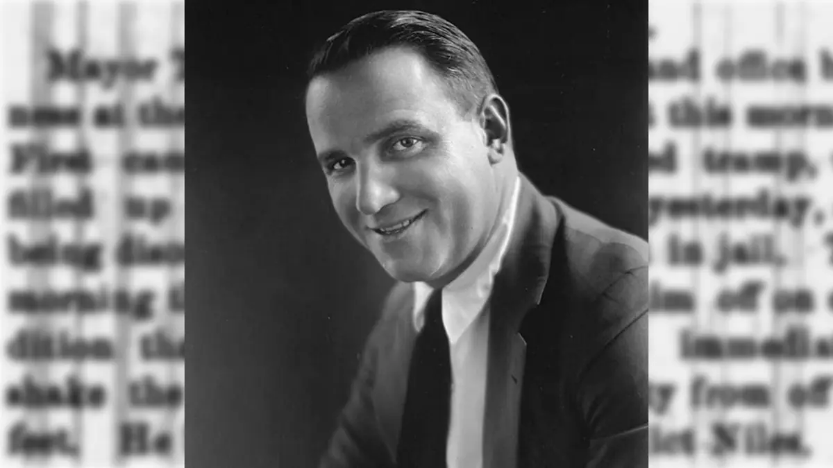 Headshot of legendary film director, Allan Dwan.