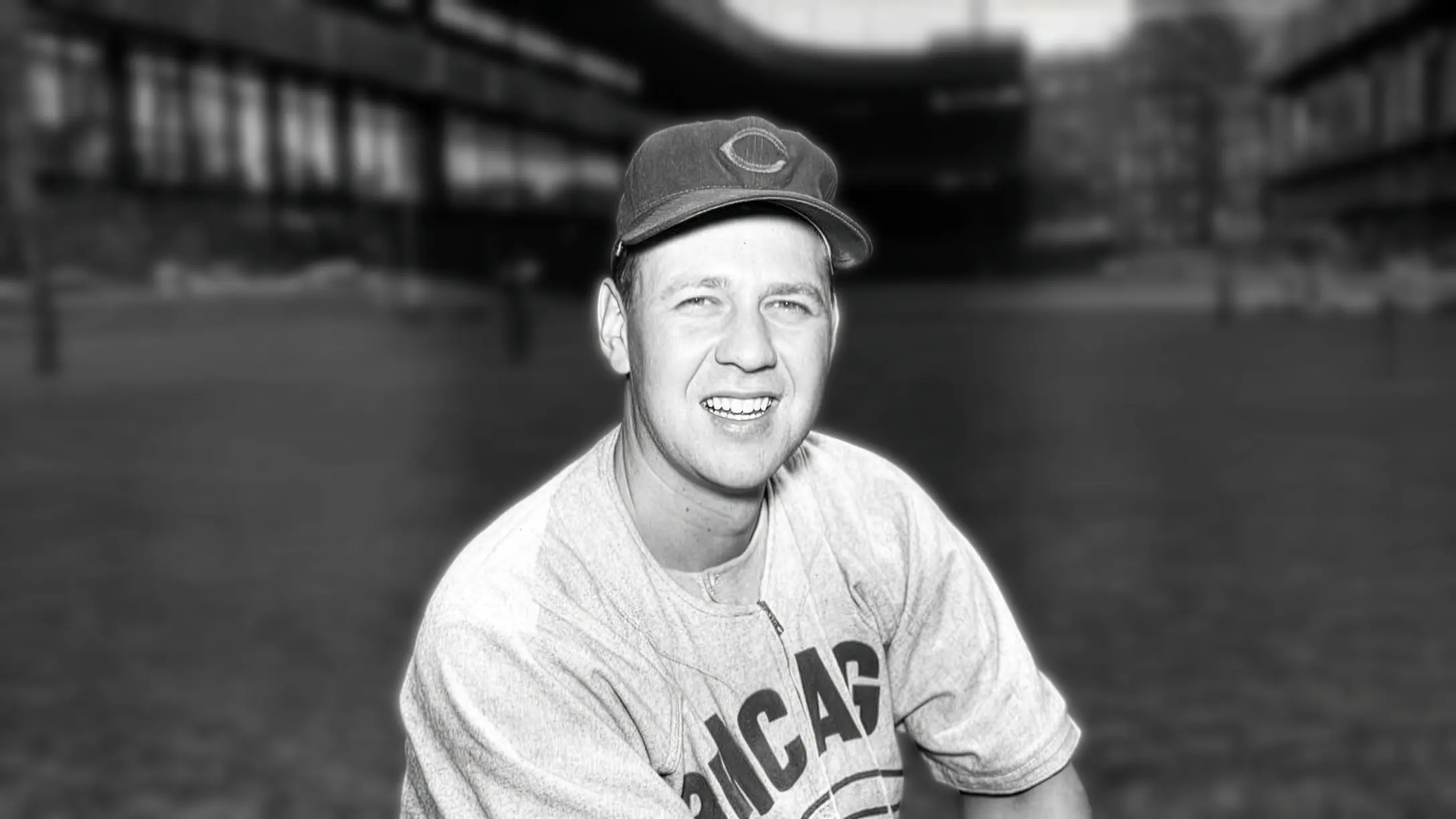 Bob Rush in a Chicago Cubs uniform
