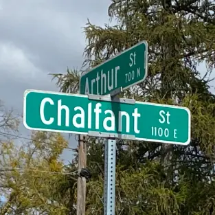Photograph of Chalfant Street sign