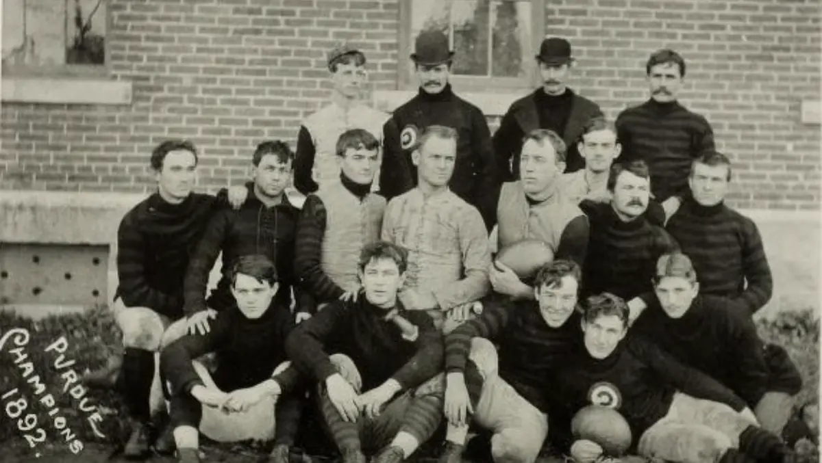Photograph of the 1892 Purdue football team