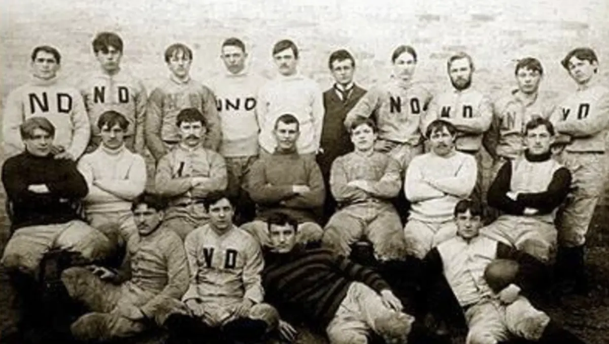 Photograph of the 1893 Notre Dame football team