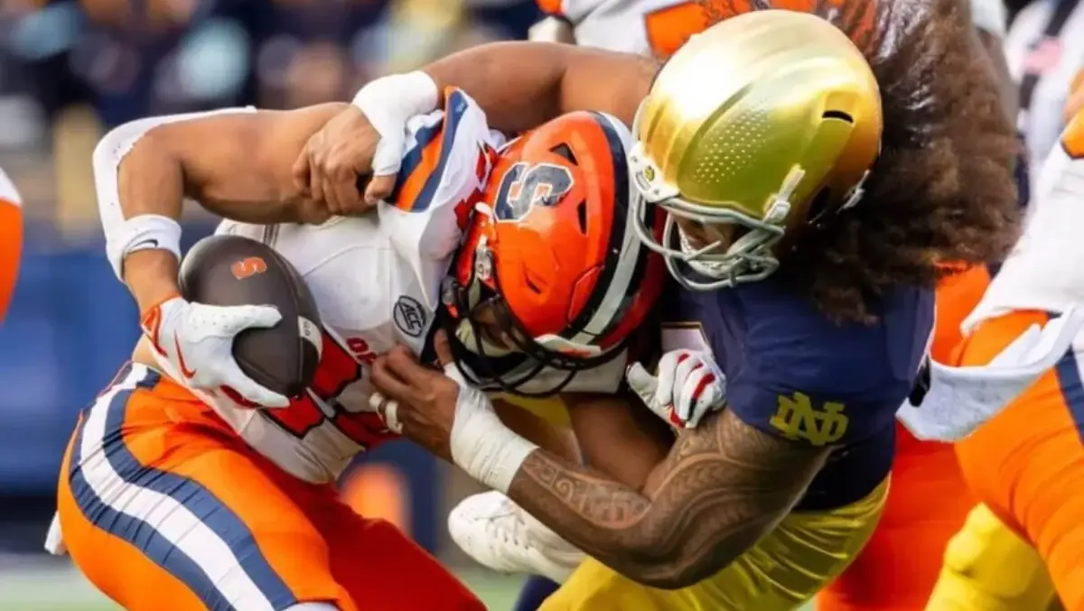 Notre Dame plays Syracuse in football in November 2025