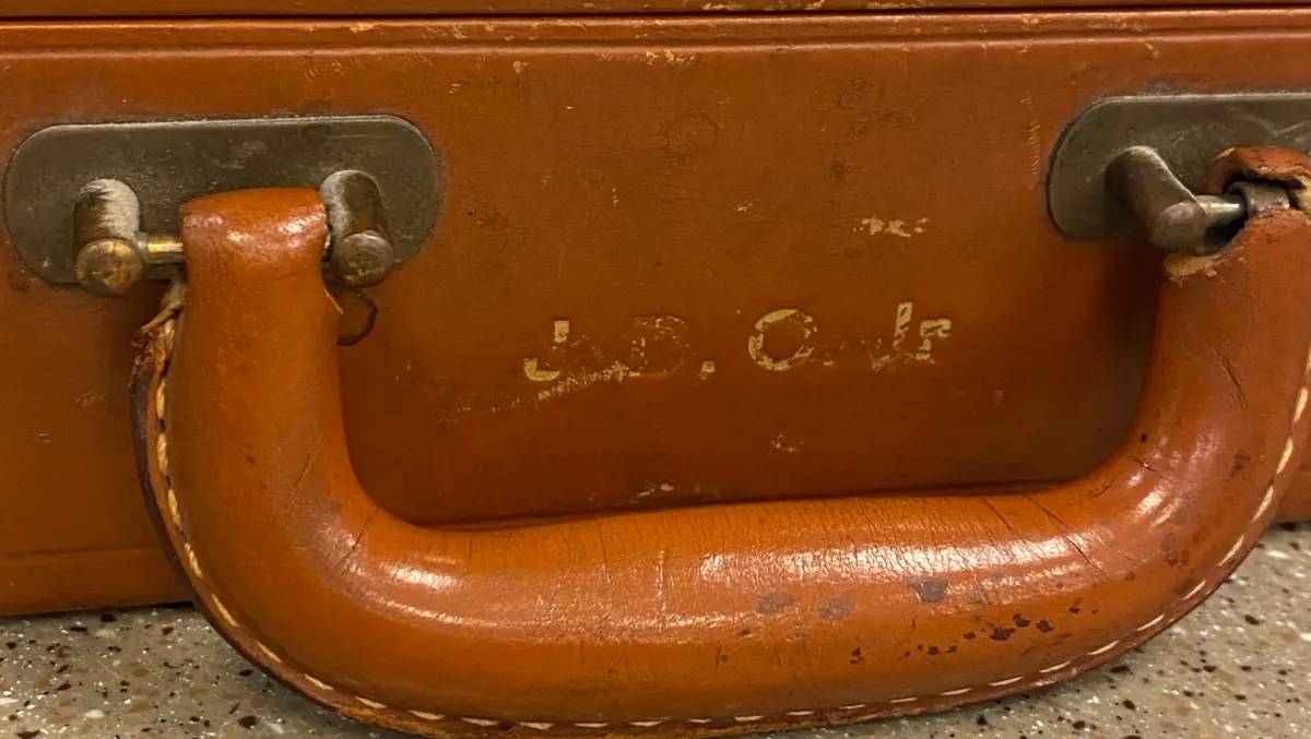 Photograph of J.D. Oliver Jr.'s briefcase