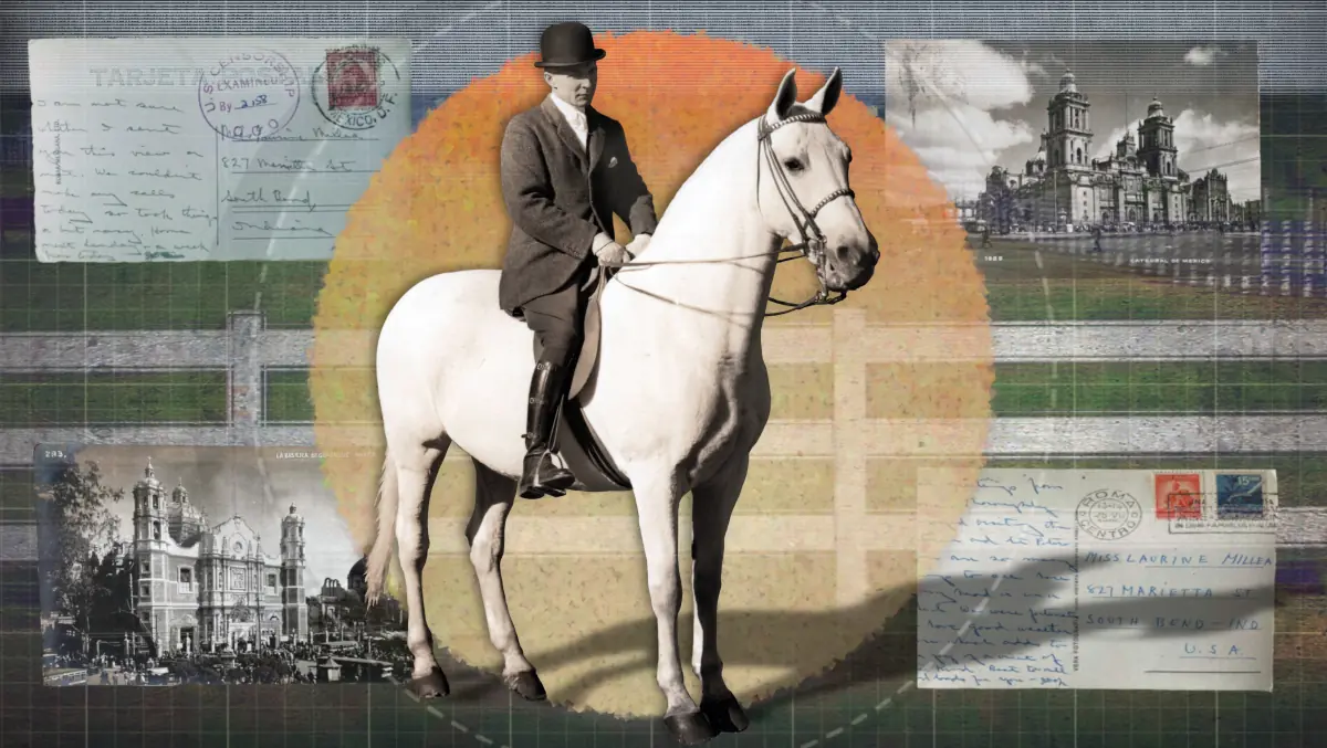 Old photograph of J.D. Oliver, Jr. given a modern artistic treatment