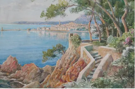 The city of Menton in the southwest of France