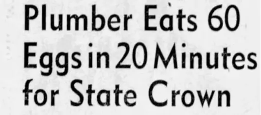 Clipping from the Indianapolis News in 1955