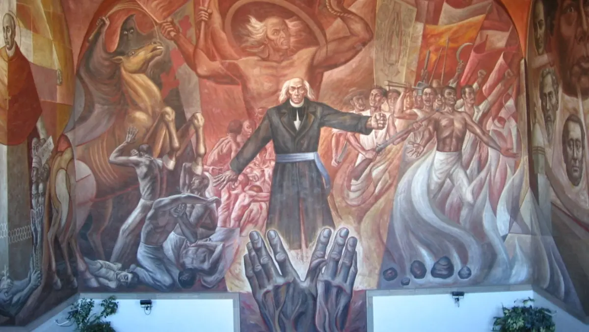 Mural depicts Miguel Hidalgo, Father of the Mexican Revolution