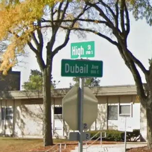 Dubail Avenue Sign in South Bend