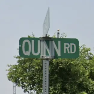 Photograp of Quinn Road street sign