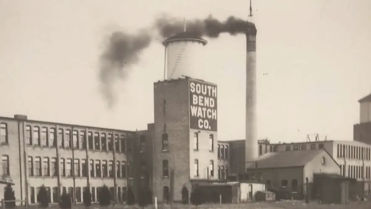Historic photograph of the South Bend Watch Factory