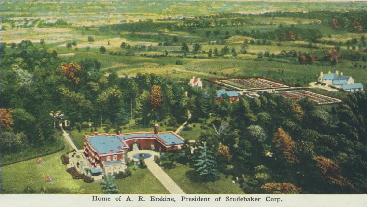 Historic postcard shows Twyckenham Park, home of Albert Erskine