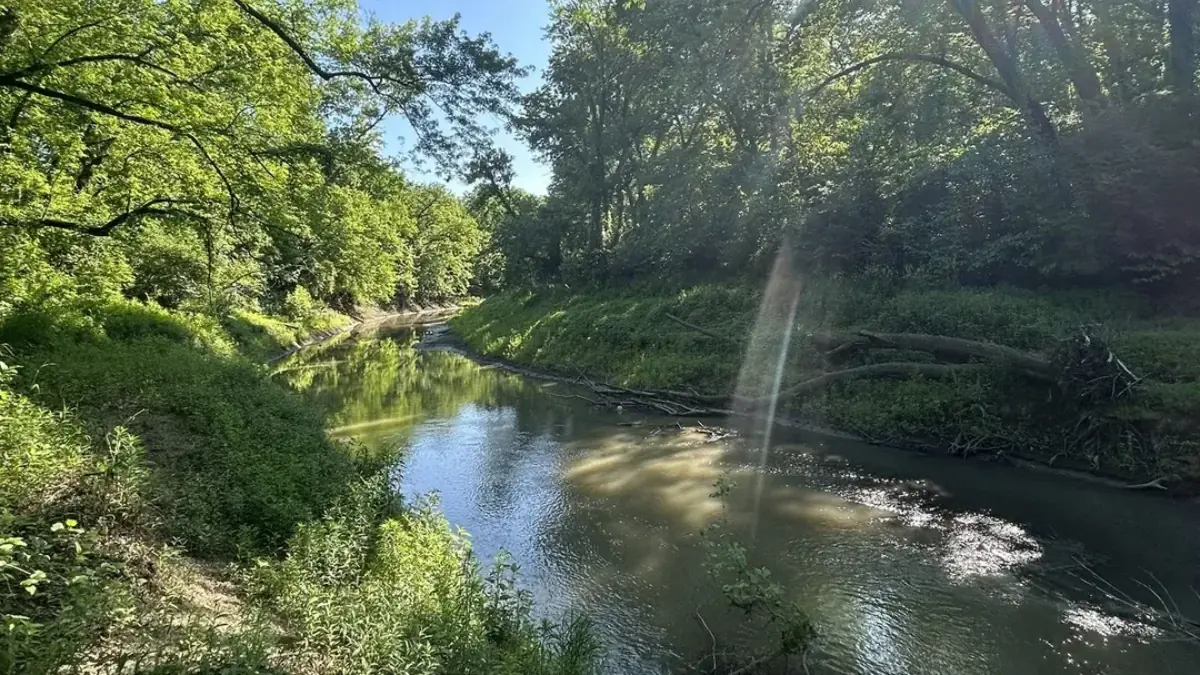 Photograph of the Wakarusa River in Kansas
