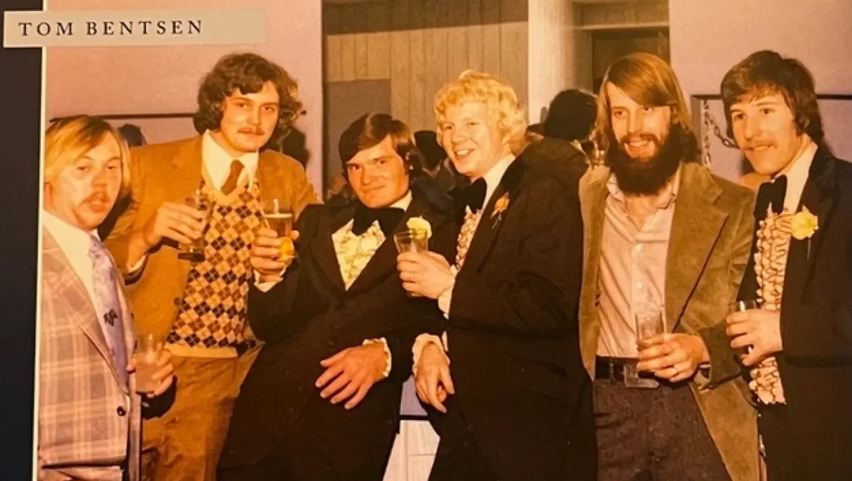 Photograph of Tom Bentsen and others