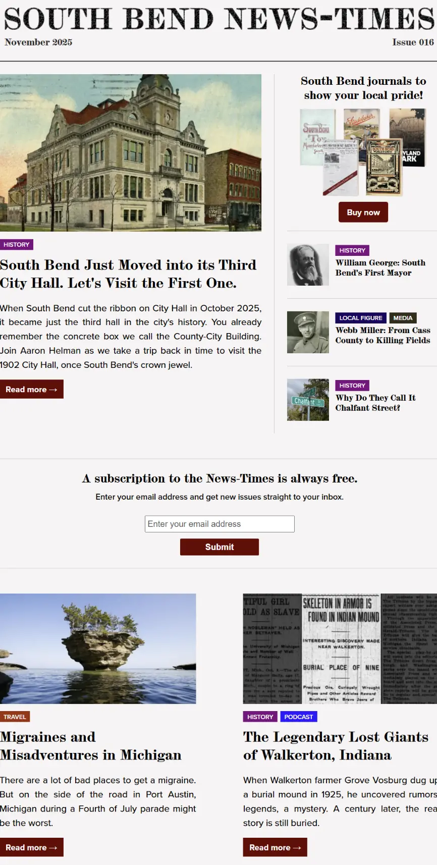 Image of the November 2025 issue of the News-Times