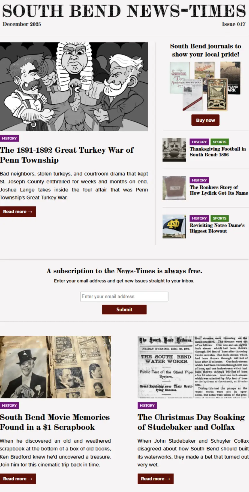 Image of the December 2025 issue of the News-Times