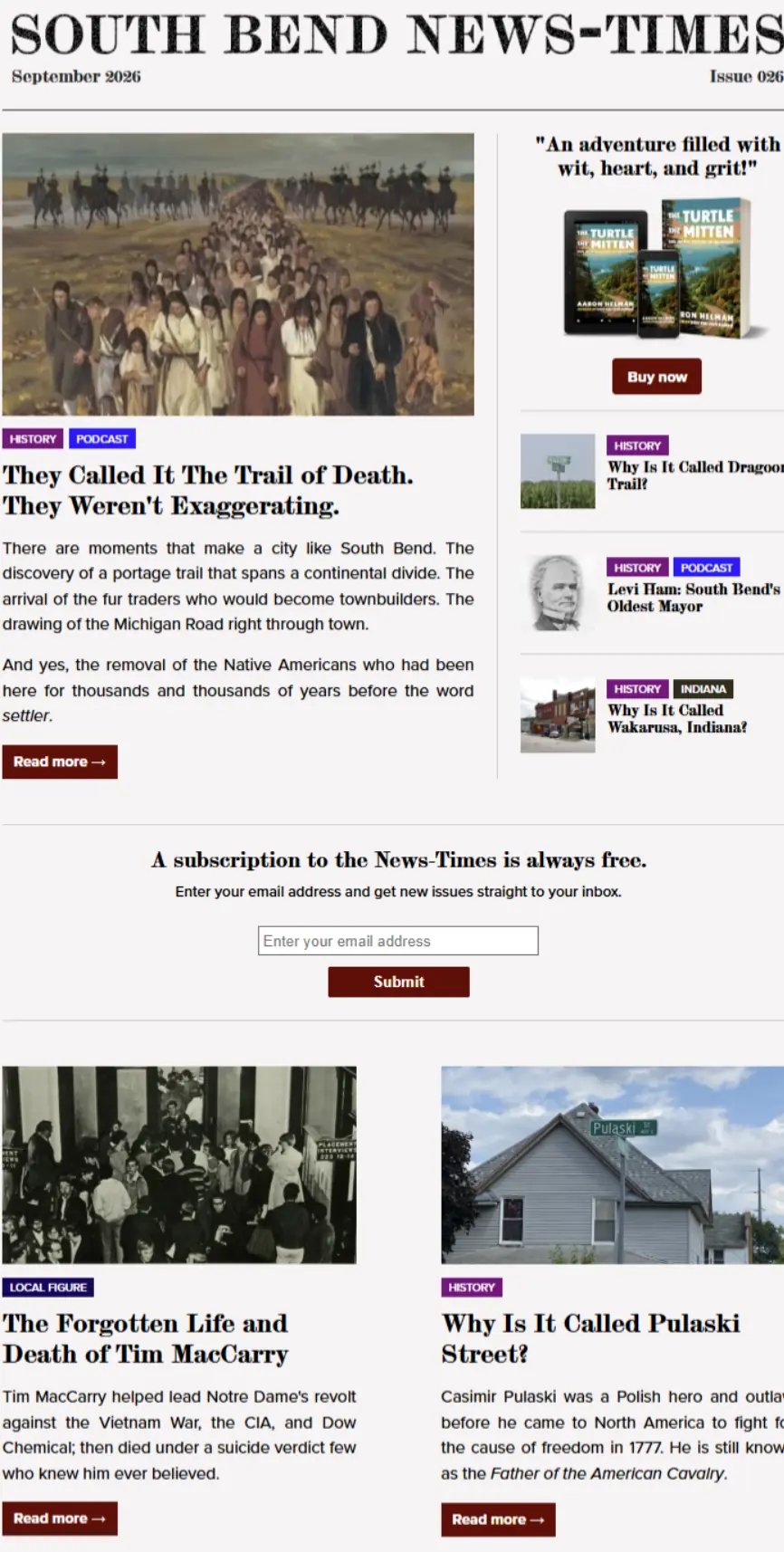 Image of the September 2026 issue of the News-Times